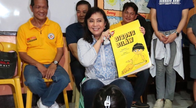 Response to VP Leni Robredo reading “Digong Dilaw” to the kids of Tondo, Manila